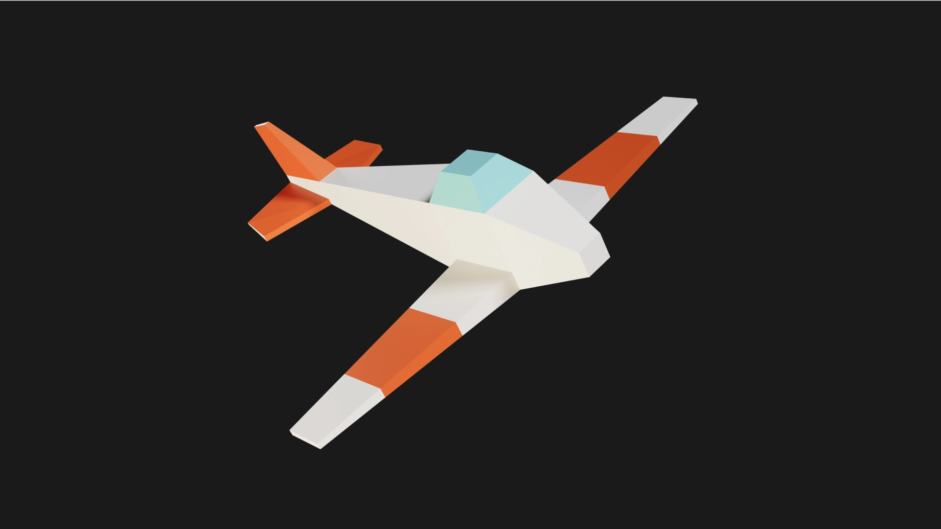 a lowpoly flight module