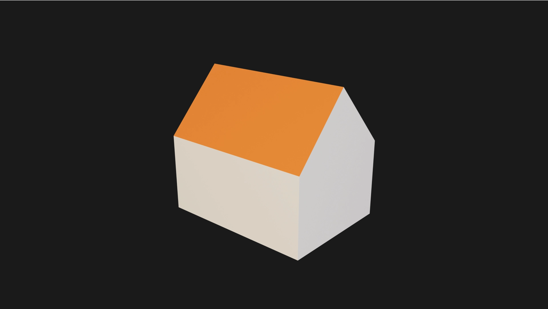 a lowpoly house